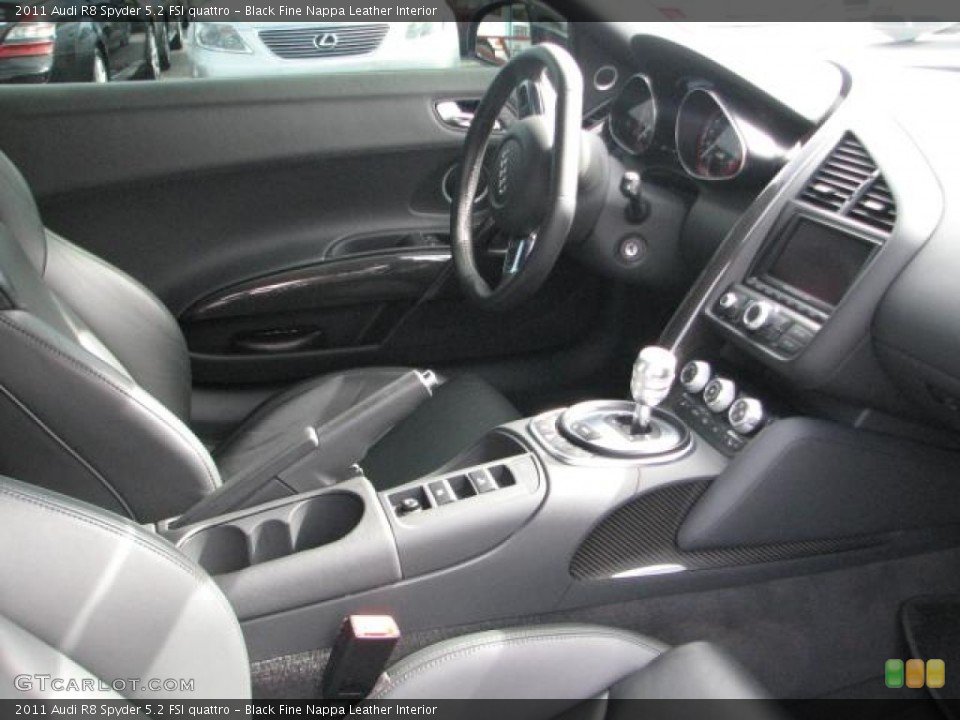 Black Fine Nappa Leather Interior Photo for the 2011 Audi R8 Spyder 5.2 FSI quattro #59074067