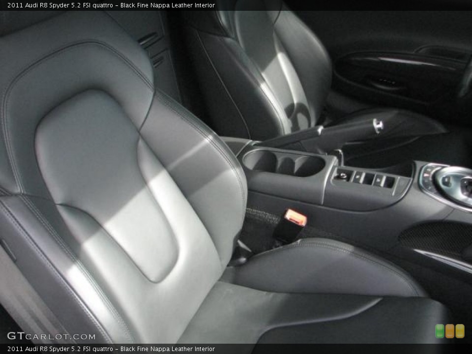 Black Fine Nappa Leather Interior Photo for the 2011 Audi R8 Spyder 5.2 FSI quattro #59074076