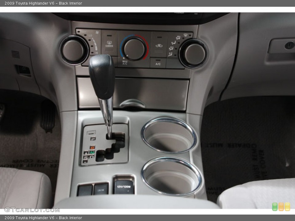 Black Interior Controls for the 2009 Toyota Highlander V6 #59077772