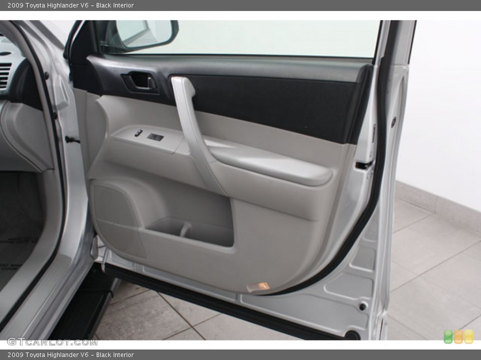 Black Interior Door Panel for the 2009 Toyota Highlander V6 #59077790