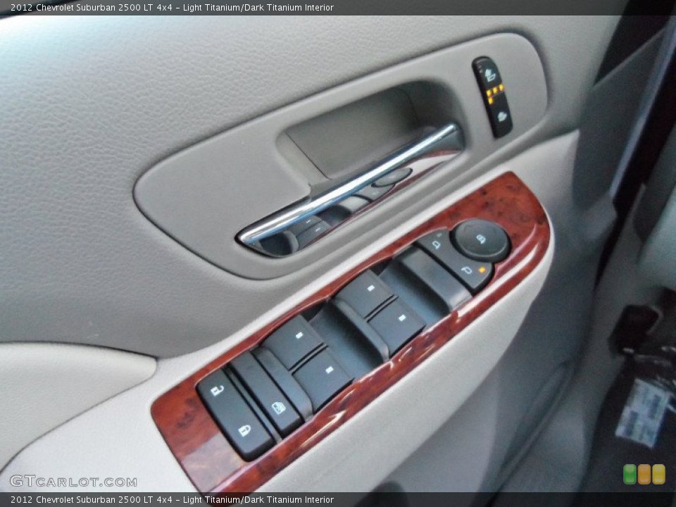 Light Titanium/Dark Titanium Interior Controls for the 2012 Chevrolet Suburban 2500 LT 4x4 #59077990
