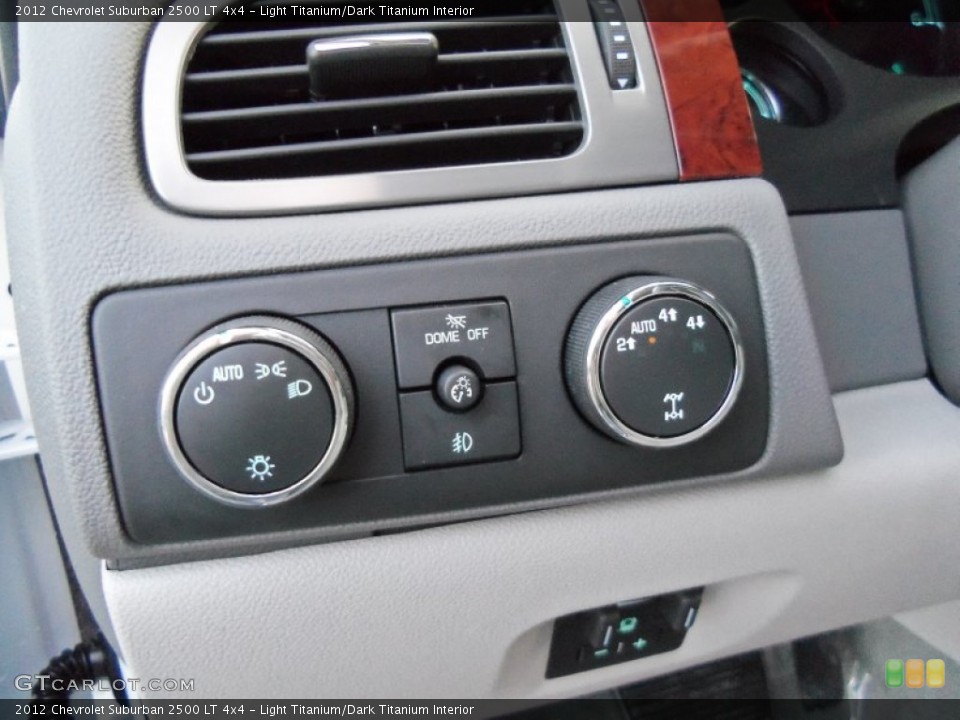 Light Titanium/Dark Titanium Interior Controls for the 2012 Chevrolet Suburban 2500 LT 4x4 #59078009