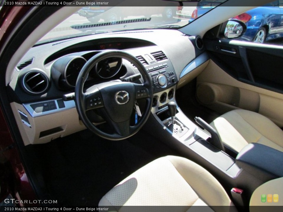 Dune Beige Interior Prime Interior for the 2010 Mazda MAZDA3 i Touring 4 Door #59080694