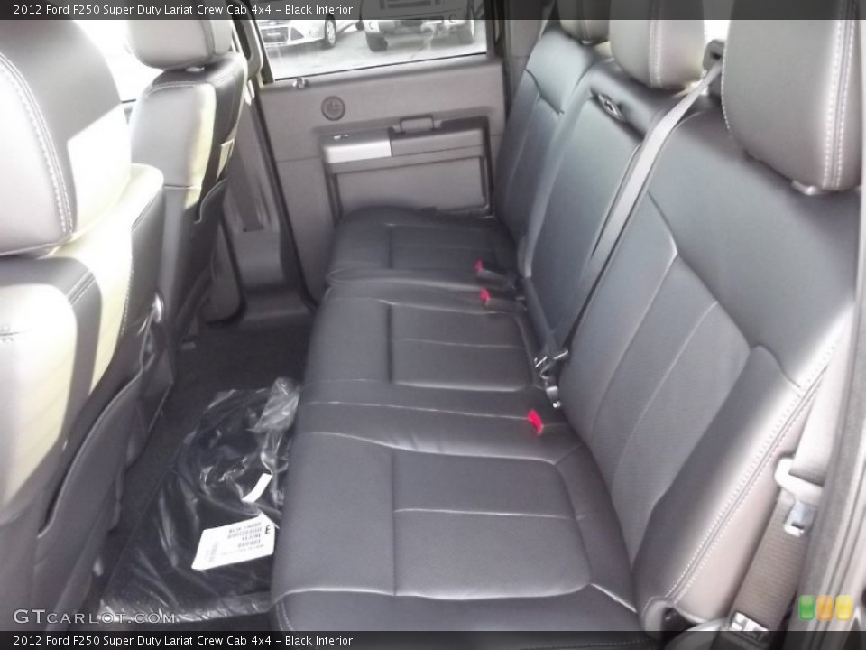 Black Interior Photo for the 2012 Ford F250 Super Duty Lariat Crew Cab 4x4 #59080718