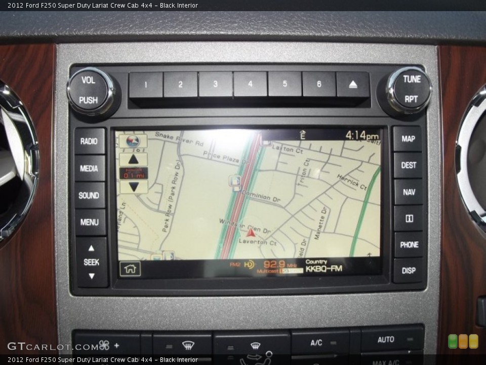 Black Interior Navigation for the 2012 Ford F250 Super Duty Lariat Crew Cab 4x4 #59080751