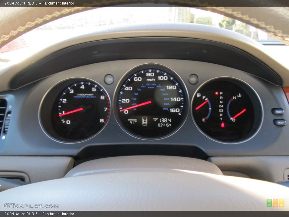 Parchment Interior Gauges for the 2004 Acura RL 3.5 #59083259