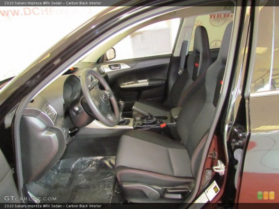 Carbon Black Interior Photo for the 2010 Subaru Impreza WRX Sedan #59087282