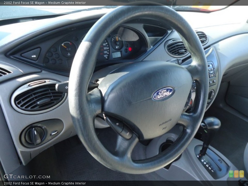 Medium Graphite Interior Steering Wheel for the 2002 Ford Focus SE Wagon #59089022