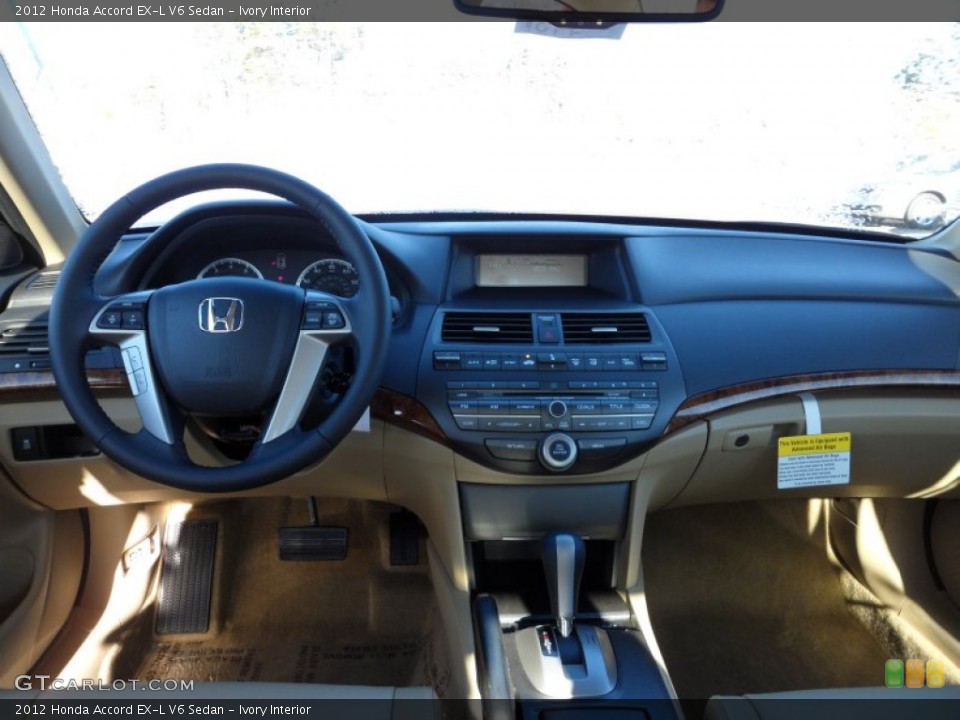 Ivory Interior Dashboard for the 2012 Honda Accord EX-L V6 Sedan #59089745