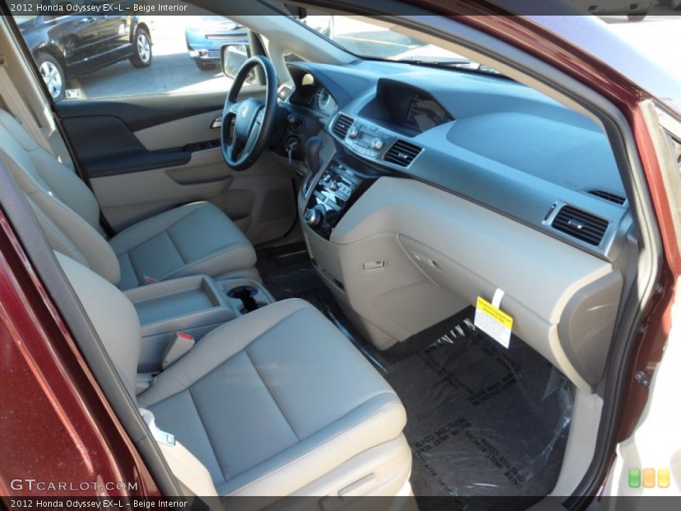 Beige Interior Dashboard for the 2012 Honda Odyssey EX-L #59090180