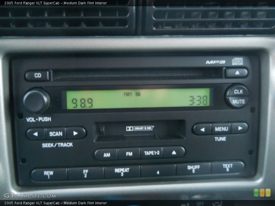 Medium Dark Flint Interior Audio System for the 2005 Ford Ranger XLT SuperCab #59090201