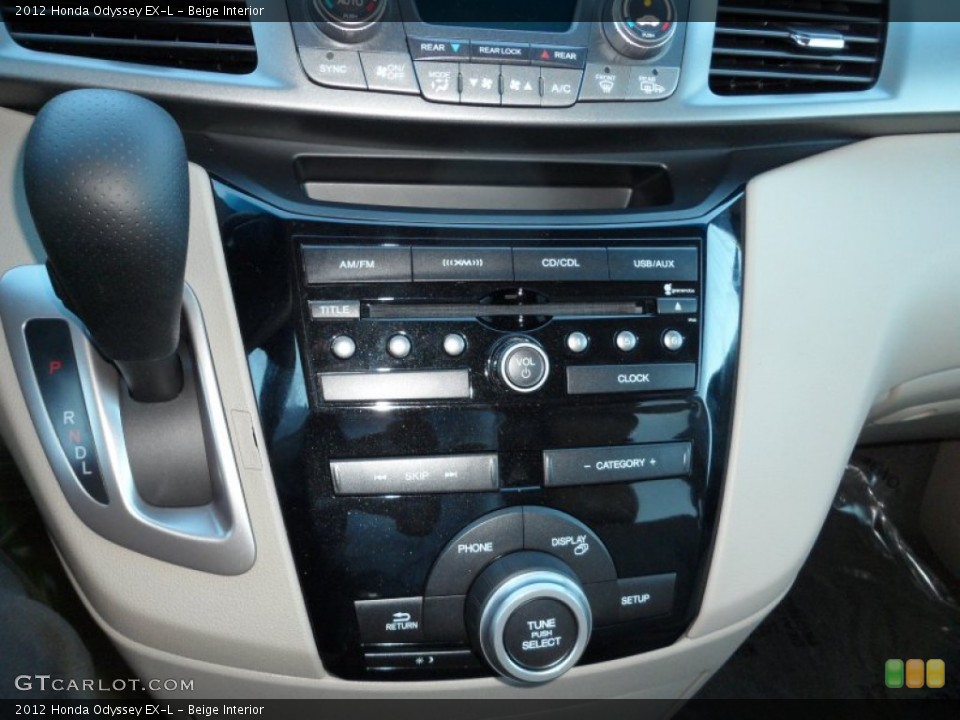 Beige Interior Controls for the 2012 Honda Odyssey EX-L #59090207