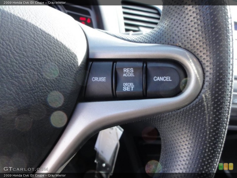 Gray Interior Controls for the 2009 Honda Civic EX Coupe #59090240