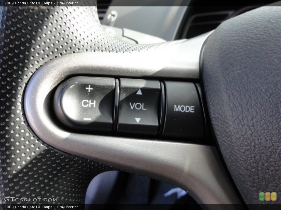Gray Interior Controls for the 2009 Honda Civic EX Coupe #59090246