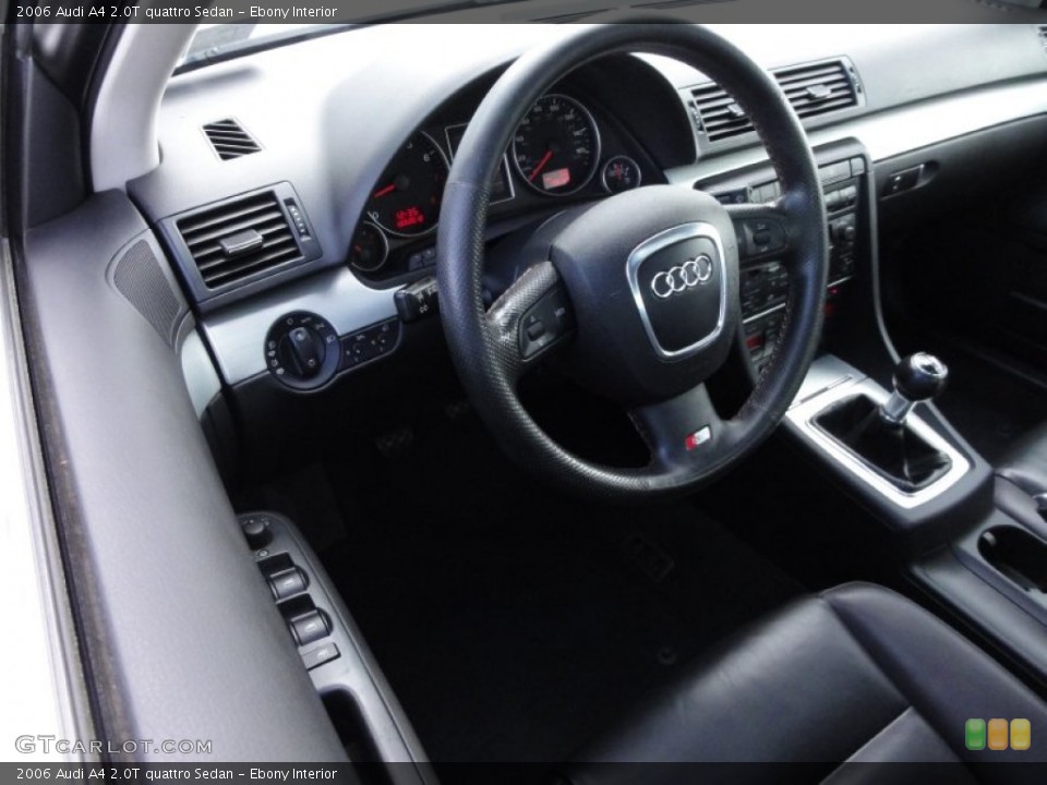 Ebony Interior Dashboard for the 2006 Audi A4 2.0T quattro Sedan #59090360