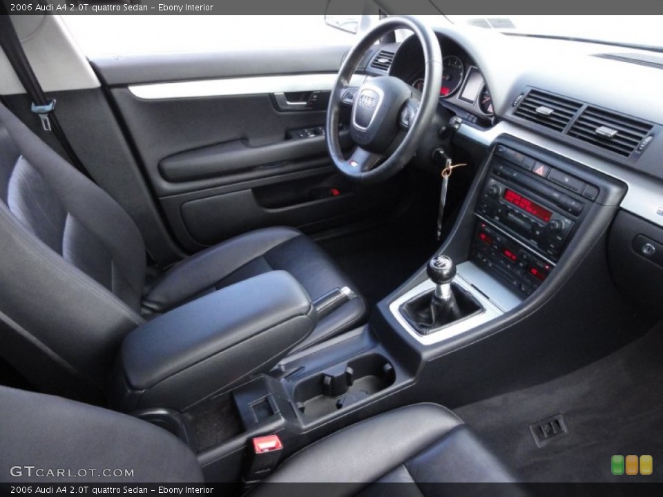 Ebony Interior Photo for the 2006 Audi A4 2.0T quattro Sedan #59090423