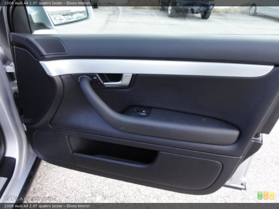 Ebony Interior Door Panel for the 2006 Audi A4 2.0T quattro Sedan #59090465