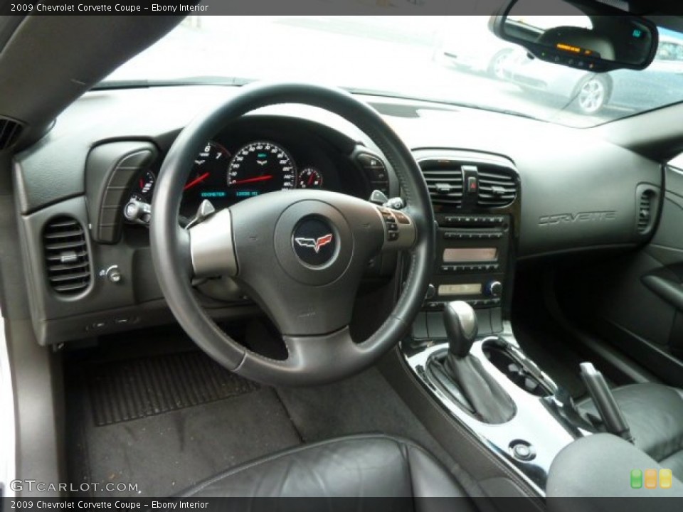 Ebony Interior Dashboard for the 2009 Chevrolet Corvette Coupe #59090477