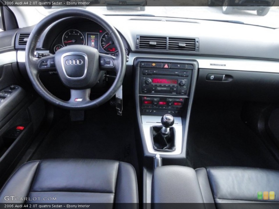 Ebony Interior Dashboard for the 2006 Audi A4 2.0T quattro Sedan #59090504
