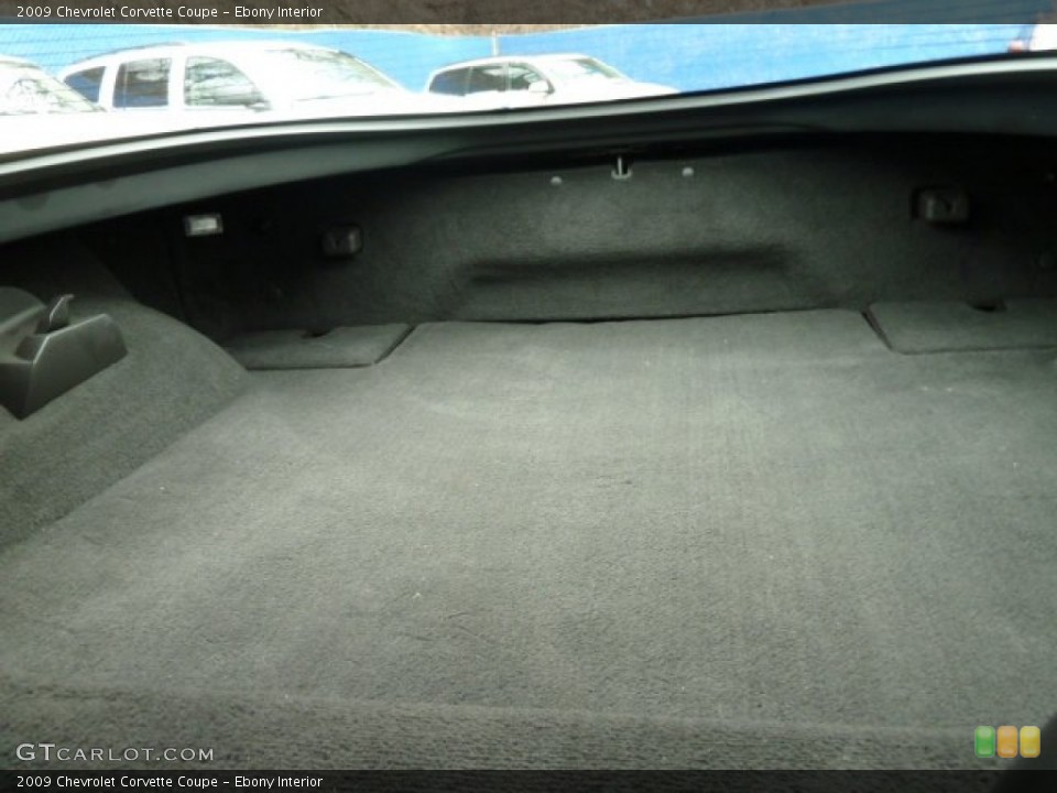 Ebony Interior Trunk for the 2009 Chevrolet Corvette Coupe #59090528