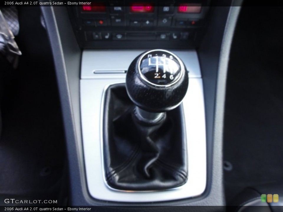 Ebony Interior Transmission for the 2006 Audi A4 2.0T quattro Sedan #59090633