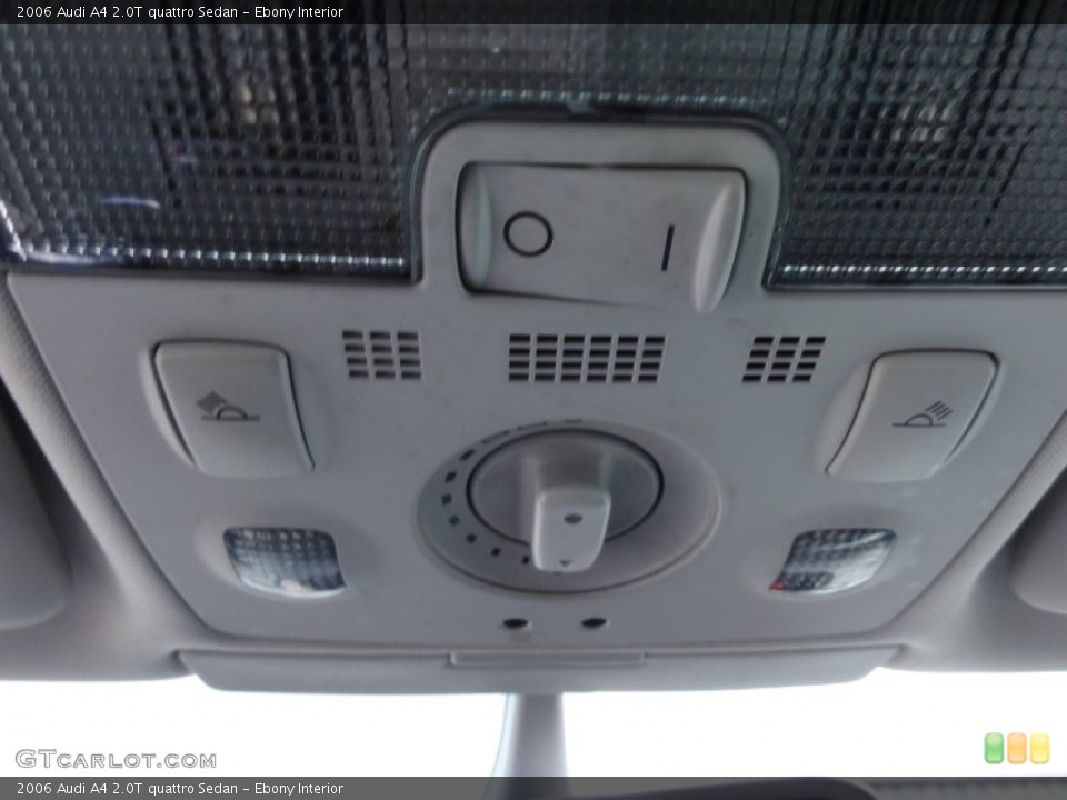 Ebony Interior Controls for the 2006 Audi A4 2.0T quattro Sedan #59090639