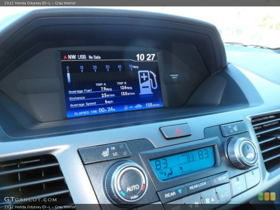 Gray Interior Controls for the 2012 Honda Odyssey EX-L #59090642