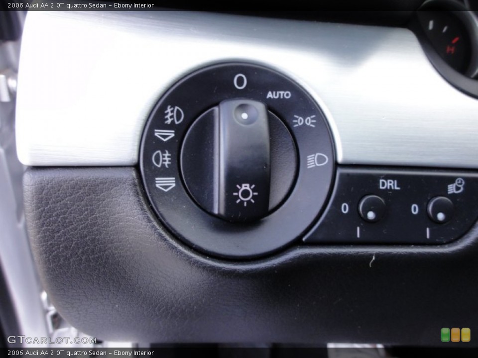Ebony Interior Controls for the 2006 Audi A4 2.0T quattro Sedan #59090699