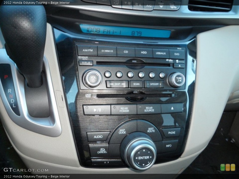 Beige Interior Controls for the 2012 Honda Odyssey Touring #59090981