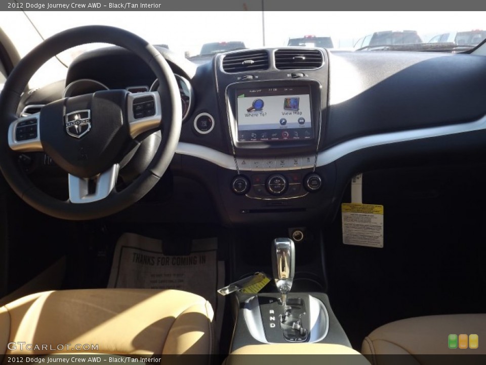 Black/Tan Interior Dashboard for the 2012 Dodge Journey Crew AWD #59091263