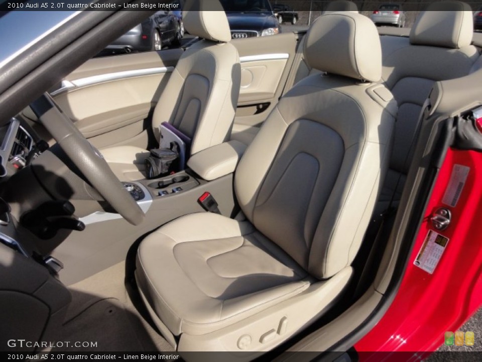 Linen Beige Interior Photo for the 2010 Audi A5 2.0T quattro Cabriolet #59093024