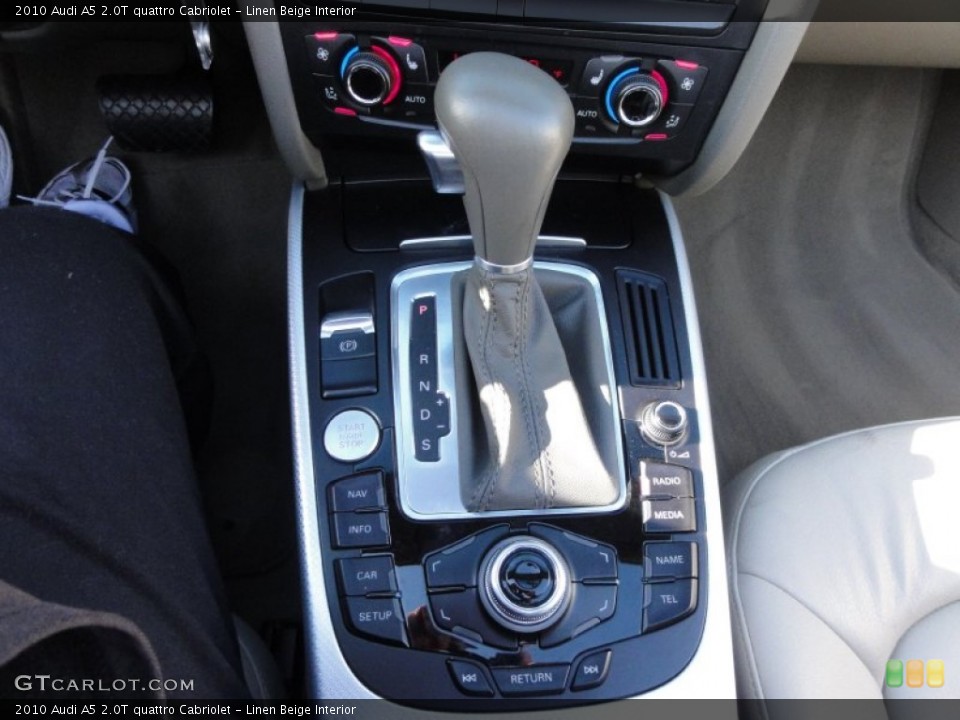 Linen Beige Interior Transmission for the 2010 Audi A5 2.0T quattro Cabriolet #59093177
