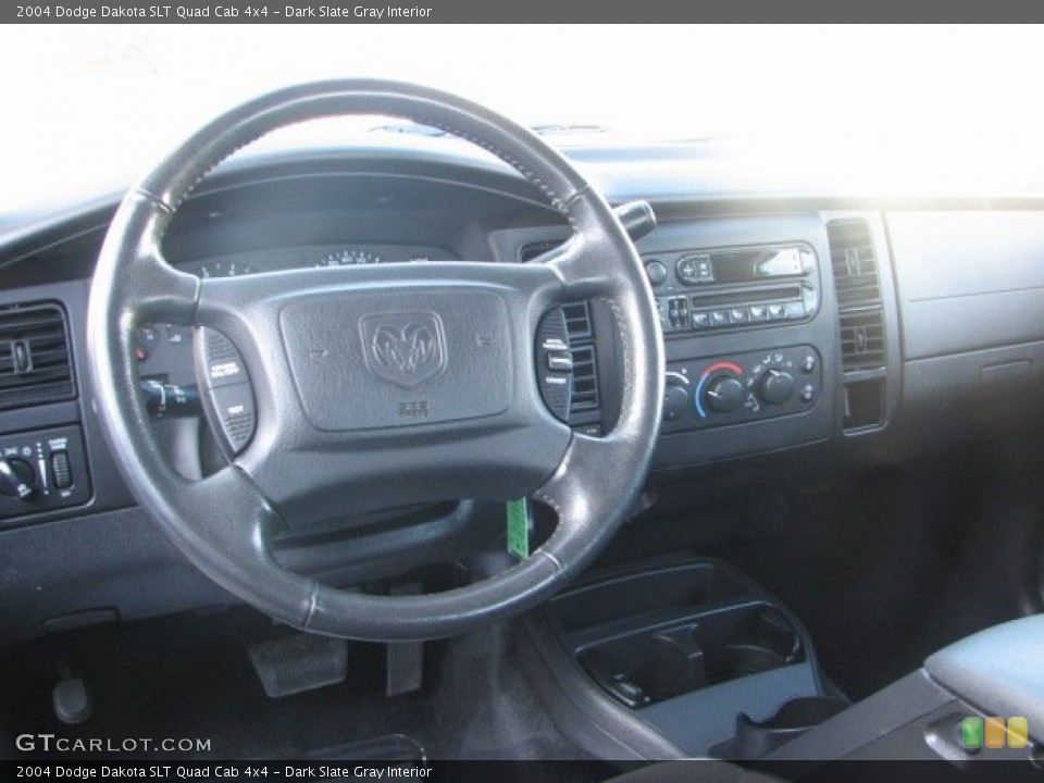 Dark Slate Gray Interior Steering Wheel for the 2004 Dodge Dakota SLT Quad Cab 4x4 #59097239