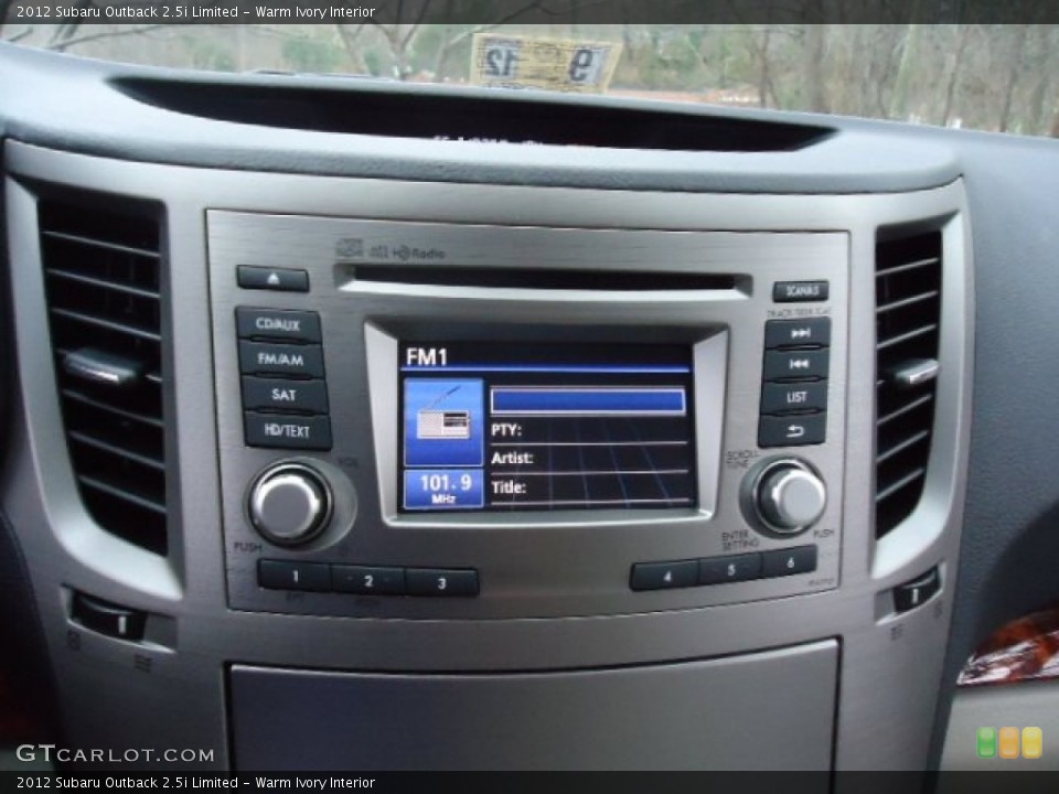 Warm Ivory Interior Audio System for the 2012 Subaru Outback 2.5i Limited #59098088