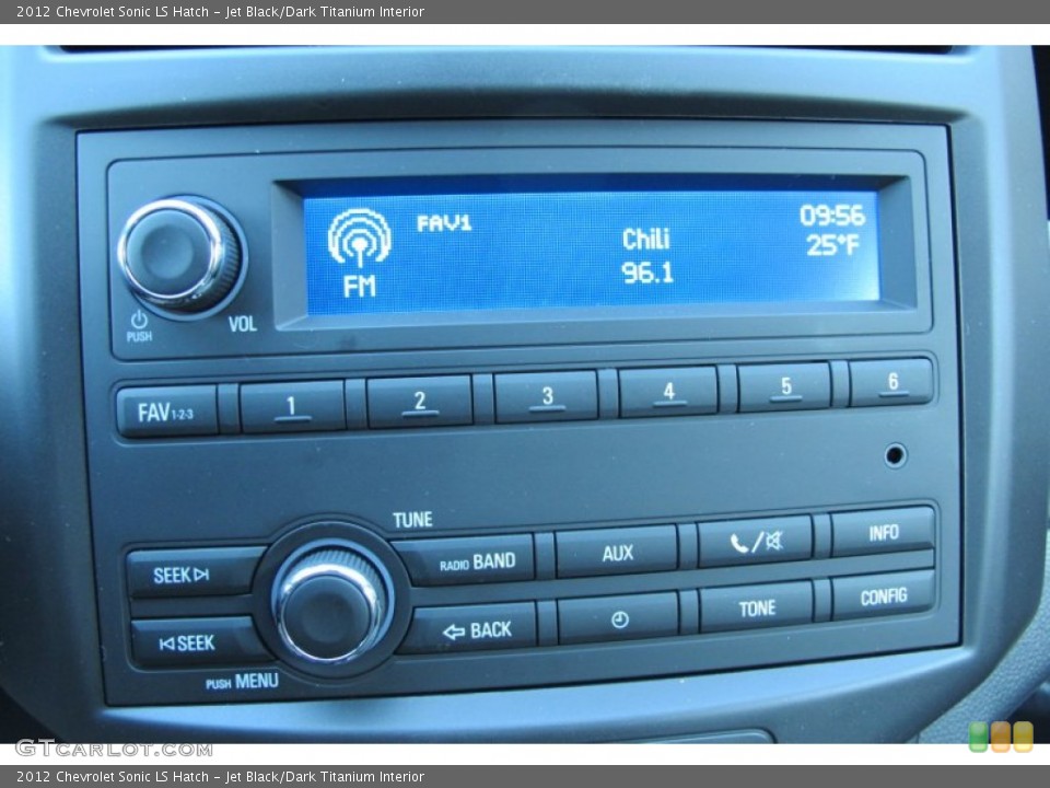Jet Black/Dark Titanium Interior Audio System for the 2012 Chevrolet Sonic LS Hatch #59098760