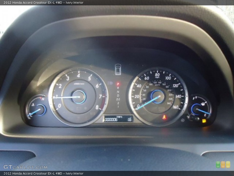 Ivory Interior Gauges for the 2012 Honda Accord Crosstour EX-L 4WD #59100542