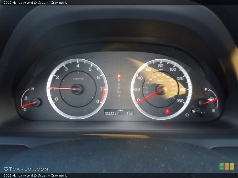 Gray Interior Gauges for the 2012 Honda Accord LX Sedan #59101202