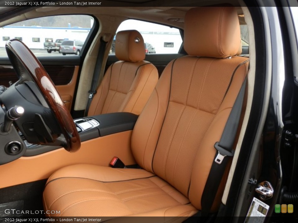 London Tan/Jet Interior Photo for the 2012 Jaguar XJ XJL Portfolio #59102255