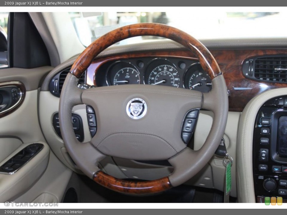 Barley/Mocha Interior Steering Wheel for the 2009 Jaguar XJ XJ8 L #59103959