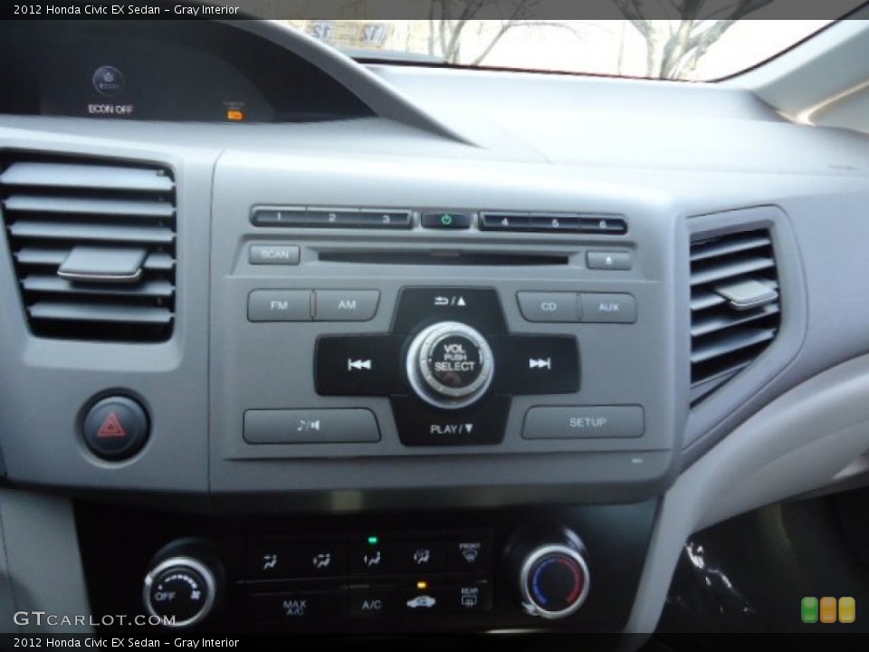 Gray Interior Controls for the 2012 Honda Civic EX Sedan #59104169
