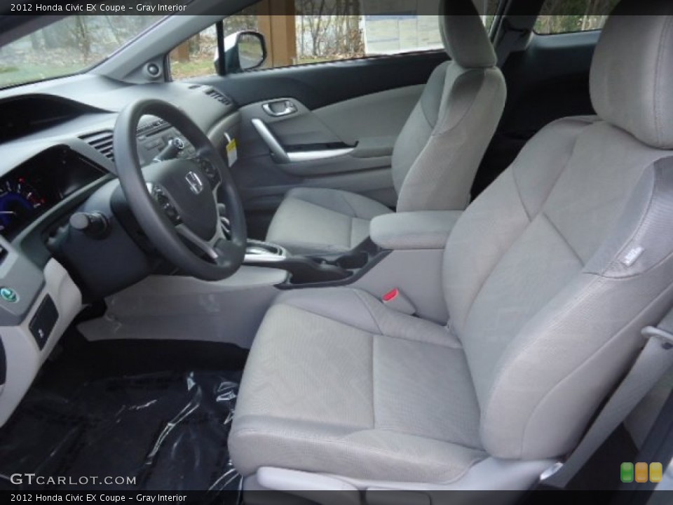 Gray Interior Photo for the 2012 Honda Civic EX Coupe #59105004