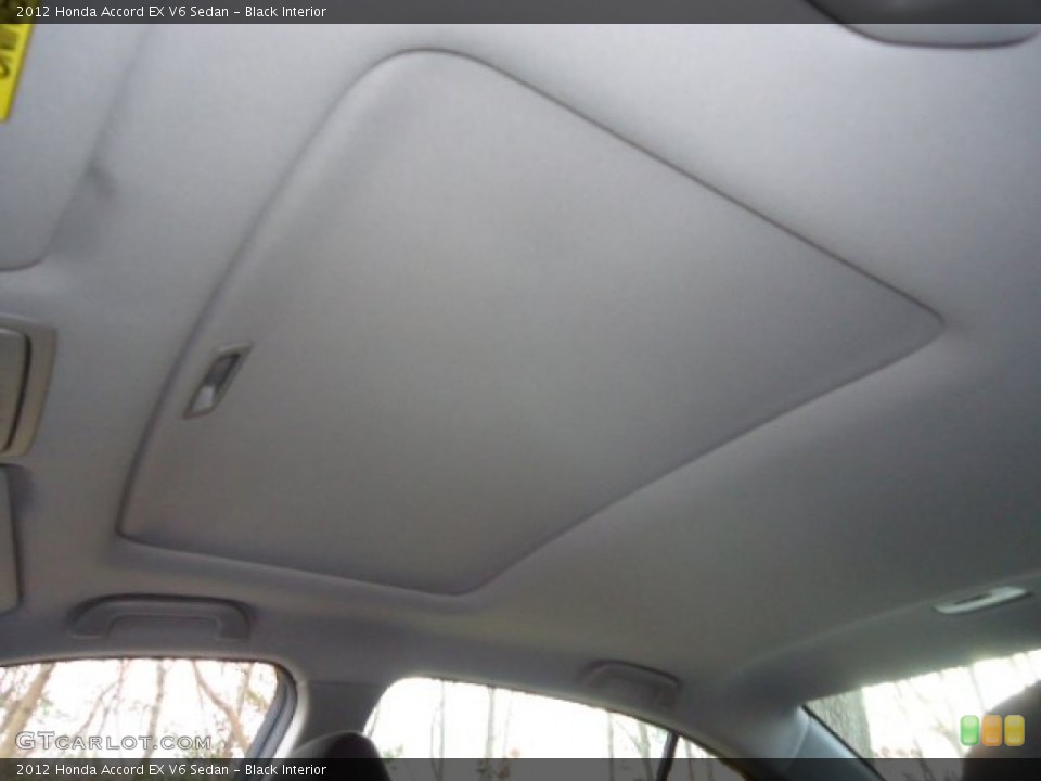 Black Interior Sunroof for the 2012 Honda Accord EX V6 Sedan #59105797