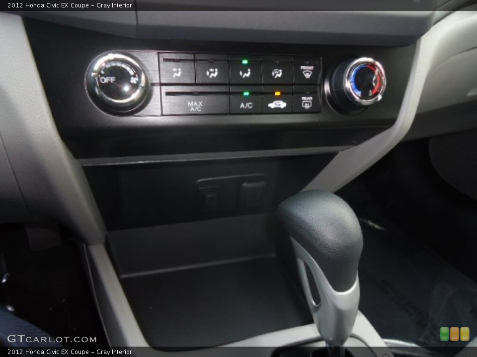Gray Interior Controls for the 2012 Honda Civic EX Coupe #59106080