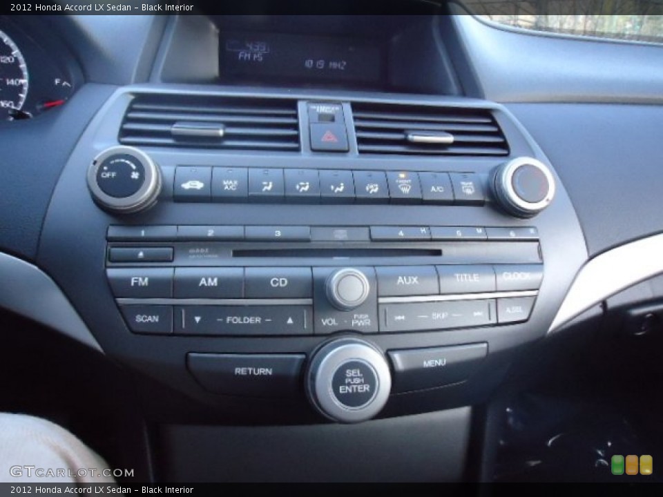 Black Interior Controls for the 2012 Honda Accord LX Sedan #59106403