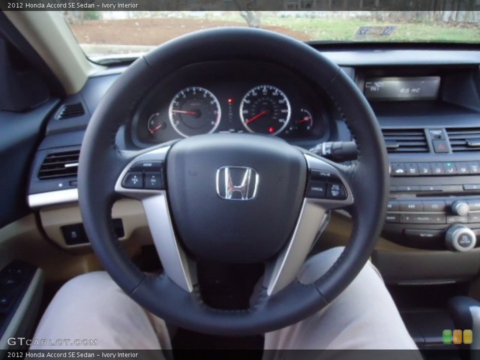 Ivory Interior Steering Wheel for the 2012 Honda Accord SE Sedan #59107285