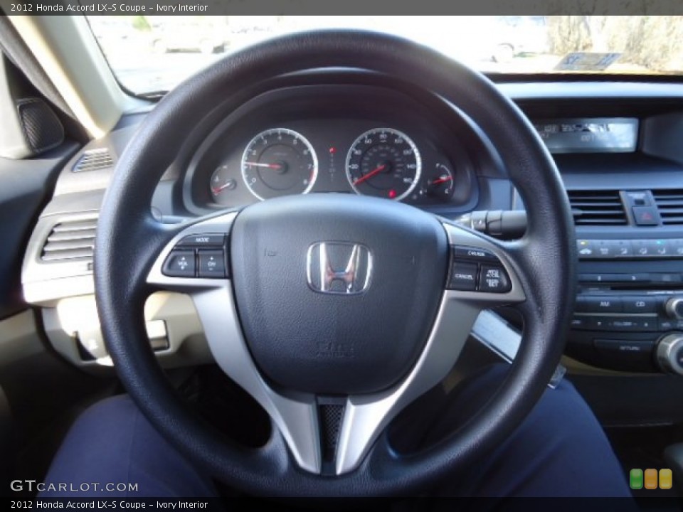 Ivory Interior Steering Wheel for the 2012 Honda Accord LX-S Coupe #59107937