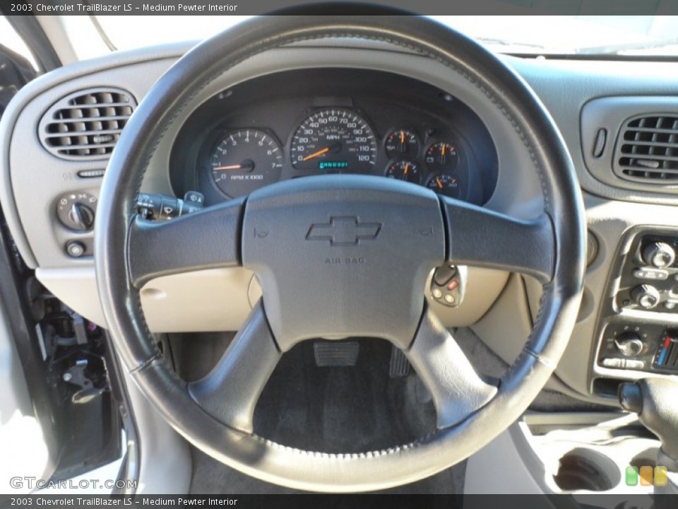 Medium Pewter Interior Steering Wheel for the 2003 Chevrolet TrailBlazer LS #59108414