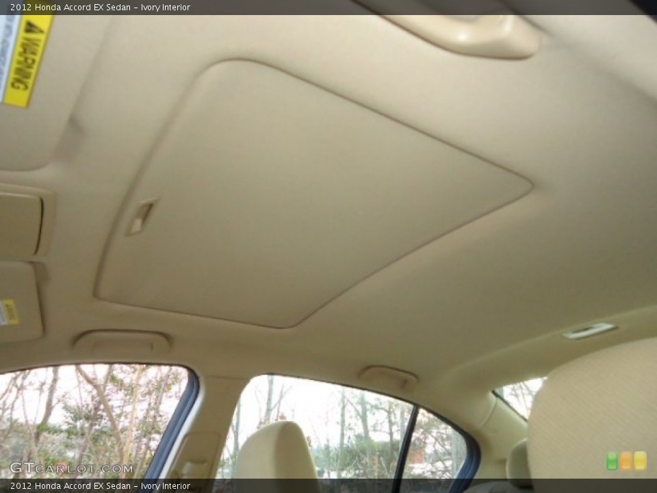 Ivory Interior Sunroof for the 2012 Honda Accord EX Sedan #59108858