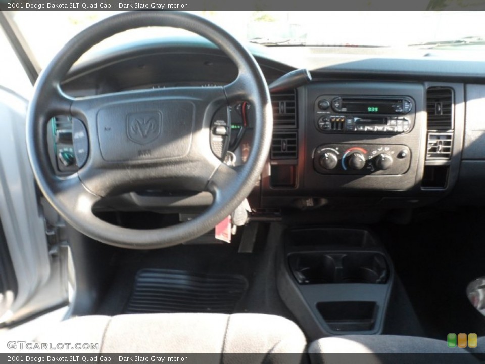 Dark Slate Gray Interior Dashboard for the 2001 Dodge Dakota SLT Quad Cab #59108891