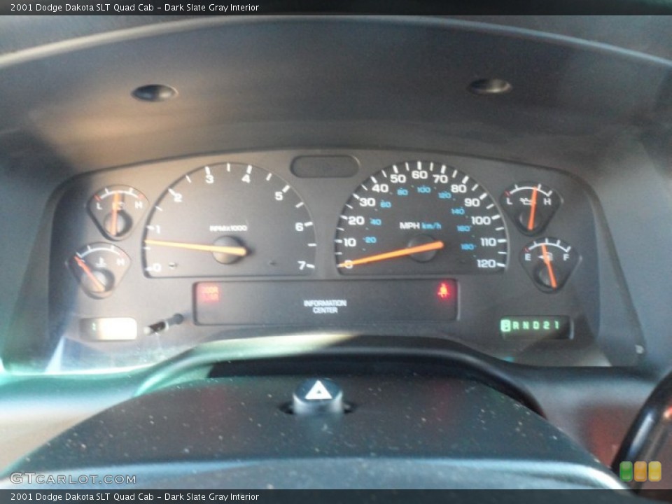 Dark Slate Gray Interior Gauges for the 2001 Dodge Dakota SLT Quad Cab #59108912